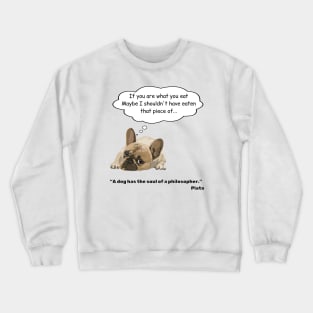 Philosopher dog Crewneck Sweatshirt